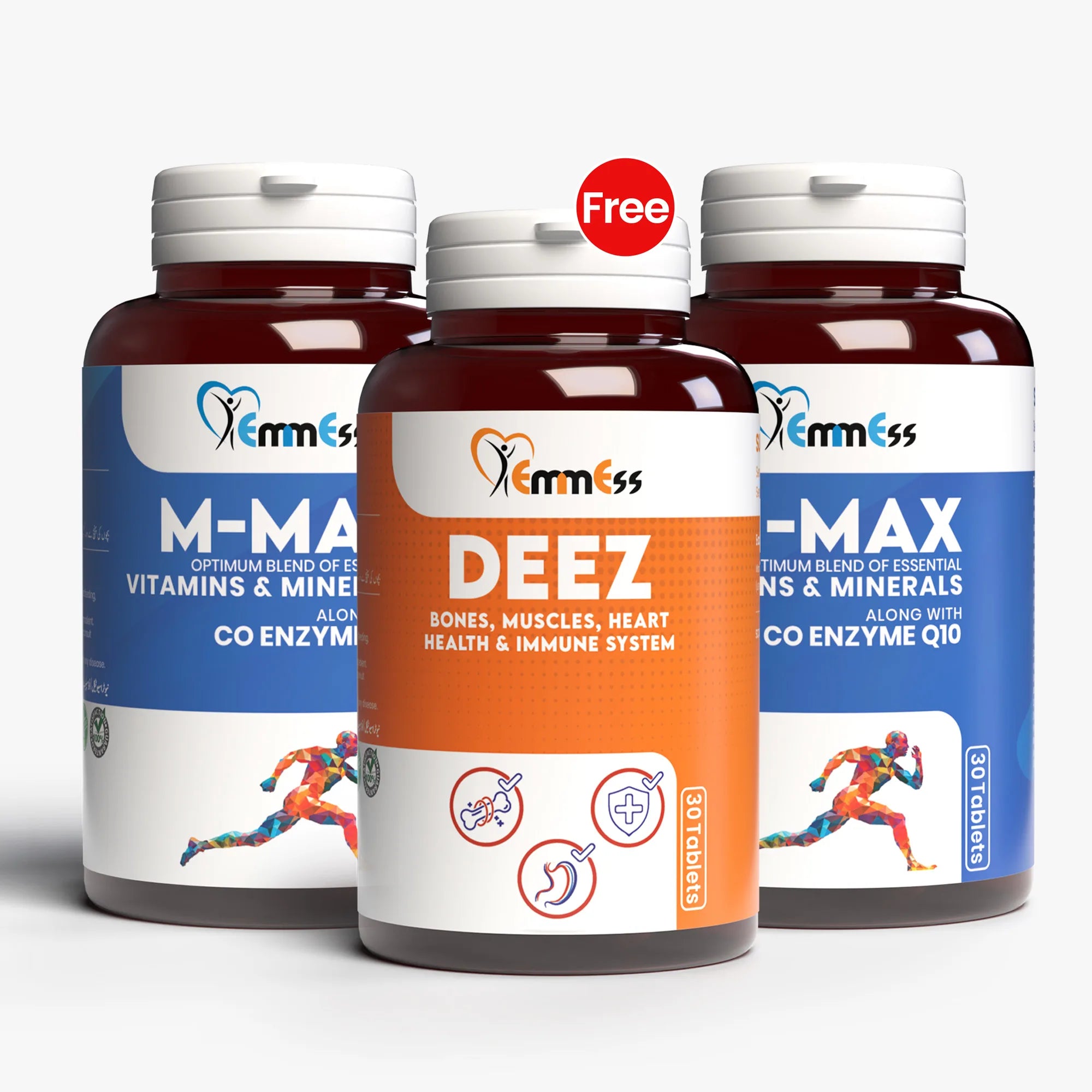 2 M-Max and 1 Deez Free - EmmEss Nutraceuticals
