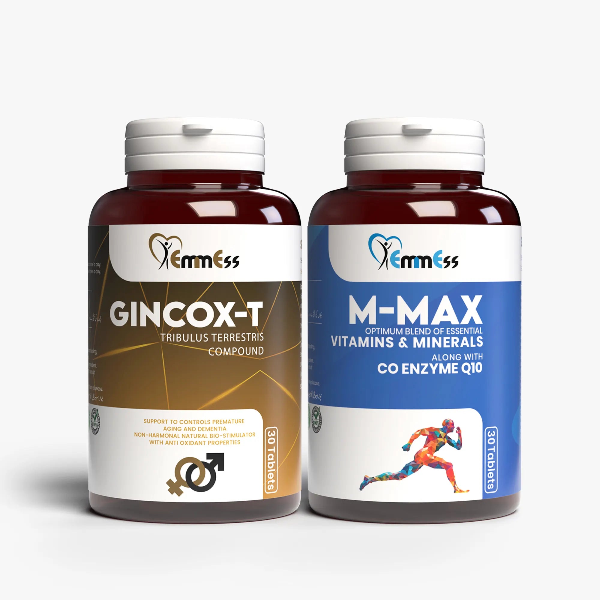 1 GINCOX-T and 1 M-MAX - EmmEss Nutraceuticals